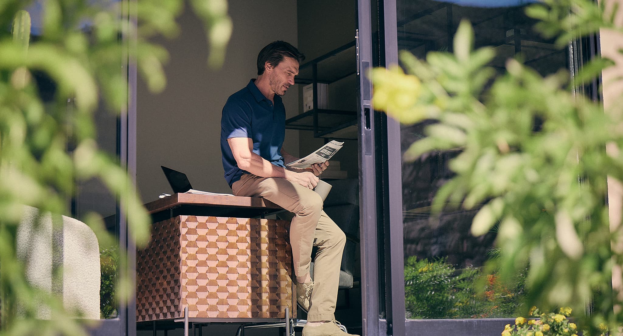 Thoughtfully designed modern living space with natural light, refined finishes, and seamless indoor-outdoor connection